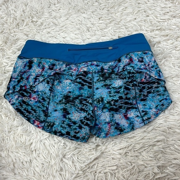 Lululemon Speed Up Short *2.5" Quick Start Multi / Hawaiian Blue - Picture 3 of 4